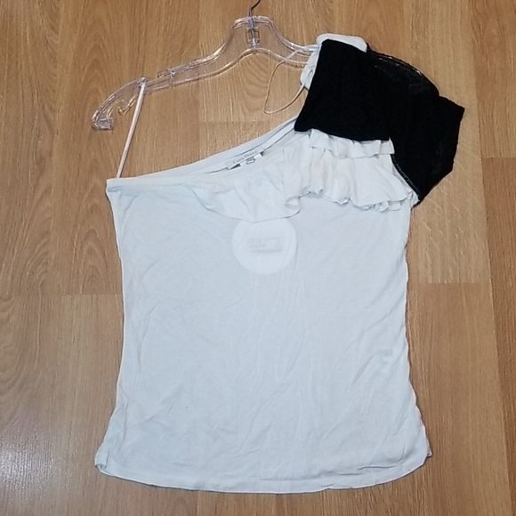 Costa Blanca one shoulder dot mesh sleeve XL - Picture 6 of 10